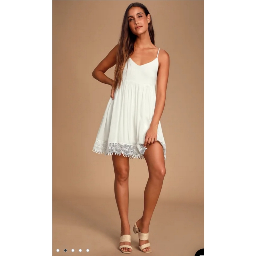 Ivory Lace Babydoll Dress